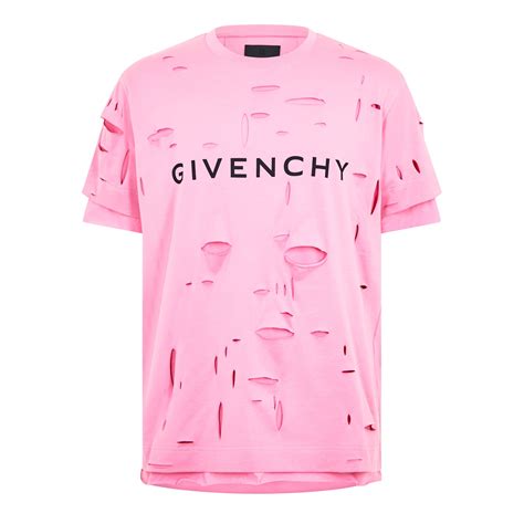 givenchy multicolor t shirt|givenchy distressed t shirt.